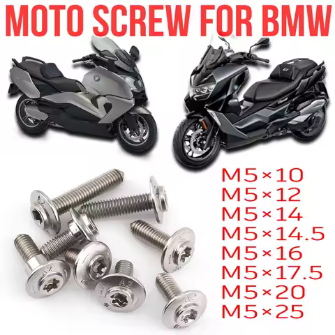 For BMW C400GT C400X C400 C650GT C600 C650SPORT NINE T G310R G310GS Motorcycle Shell M5 Bolts Stainl