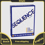 Sequence Board Game New Version Folding Board Plastic Chips