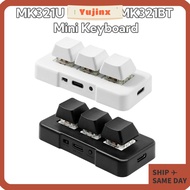 YUJINX Customized Keyboards, MK321U MK321G MK321BT Black White Keyboard, Portable USB+BT Dual-mode M
