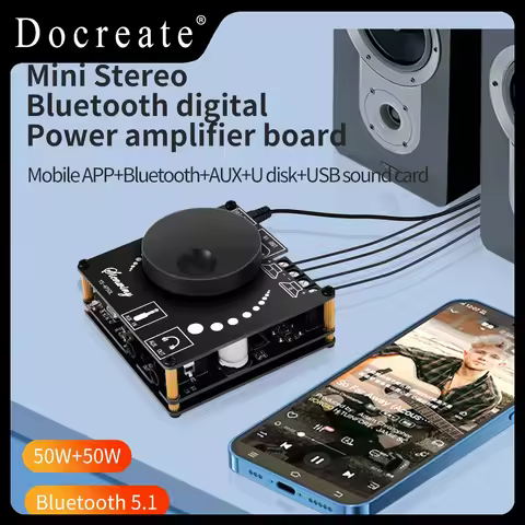 YS-AP50L Mini Bluetooth 5.0 Digital Stereo Amplifier Board 50W+50W Audio Power Amplifier Module