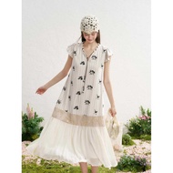 Original Design IRIS BOUTIQUE Trims series summer ID21043 Riviera Pearl Breeze Dress