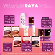 [SALE] GUMASH Hair Color Pewarna Rambut Halal Telap Air Sah Solat Warna Cantik Tutup Uban Lembut