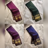 EF-3777~Soft Lichi Silk With Gold Zari Saree