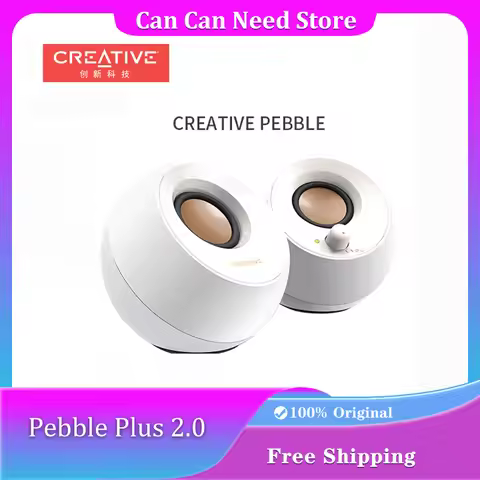 Creative Pebble Plus 2.0 Speaker & Wired Pebble Desktop Speaker Mini Loudspeaker 3d Surround Subwoof