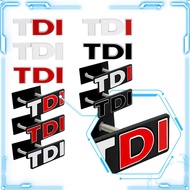 3D Metal TDI Logo Front Hood Grill Emblem Rear Trunk Badge Sticker Decals for VW Polo Golf Jetta Passat Touran Bora