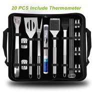 [LIULIU MEI]BBQ Tools Set Barbecue Utensil Accessories Thermometer Barbeque Grilling Accessories Out