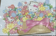 Hello Kitty立體花籃賀卡
