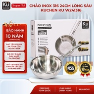 KUCHEN KU W deep 316 stainless steel pan241316 Size 24cm -
