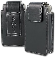 Leather Mobile Phone Belt Bag for Senior Mobile Phone - Case Compatible with Doro 2414 5030 / artfon