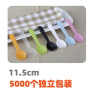 Disposable Fork Spoon Cake Fork Spoon Disposable Cake Fork Spoon Plastic Fork Dessert Fork Spoon