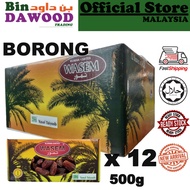 BORONG Yusuf Taiyoob Kurma Wasem 500g x 12 kotak Wasem Dates Bulk Wholesale Derma Charity Sedekah Ku