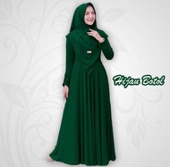 Maira Syari Gamis Plus Hijab Terbaru 2023 Set Syari Jumbo wanita mewah baju pengajian plus kerudung