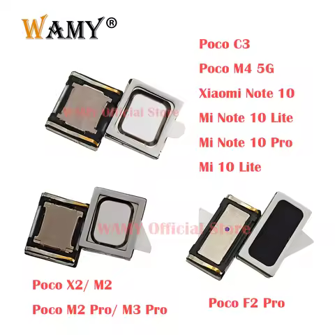 2Pcs WAMY New Earphone Earpiece Top Ear Speaker Replacement For Xiaomi Mi Note 10 Lite Pro PocoPhone