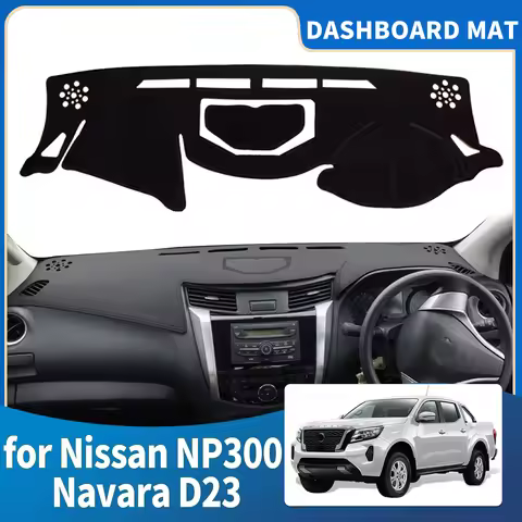 for Nissan NP300 Navara D23 2013-2024 Renault Alaskan Dashmat Dashboard Cover Pad Protective Carpet 