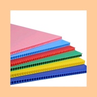 [Ready Stock] HICOOK A4 Impra Board PP Corrugated PP Hollow Board PP Straw Board Polyplast Board (3m