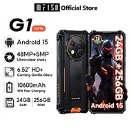 OUKITEL G1 Android 15 24GB+256GB 10600mAh 18W Fast charge Mobile 6.52inch HD+ 48MP+5MP+2MP IP68 Hand
