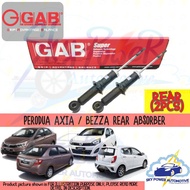 PERODUA AXIA / PERODUA BEZZA GAB SUPER GAS SHOCK ABSORBER (REAR 2PCS)