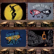 Street skateboard creative skate park decoration photo background cloth dormitory skate shop