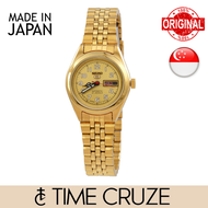 [Time Cruze] Seiko 5 SYMF94J1 Japan Made Automatic Gold Dial Stainless Steel Women Watch SYMF94J SYMF94