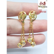 Wing Sing 916 Gold Earrings / Subang Indian Design  Emas 916 (WS122)