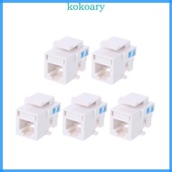 KOK 5pcs Pack Telephone Module RJ11 Connector 4-wire Cable Adapter CAT3 Telecom Voice Jack 6P4C Info