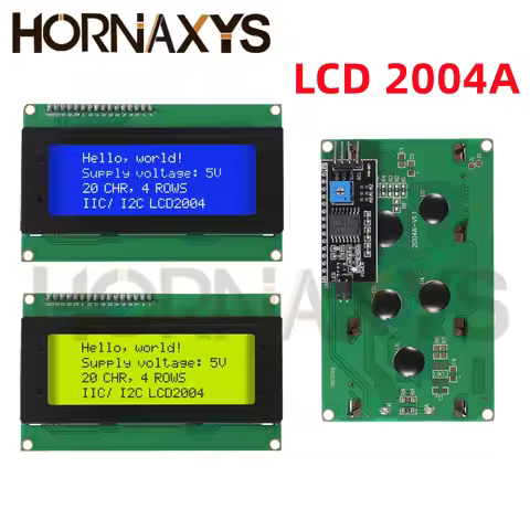 LCD2004 + I2C LCD2004 20x4 2004A Módulo Adaptador De Interfaz Serie LCD IIC De Caracteres De Pantall