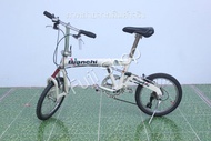 จักรยานพับได้ญี่ปุ่น- ล้อ 18 นิ้ว - มีเกียร์ - อลูมิเนียม - Bianchi- สีขาว [จักรยานมือสอง]
