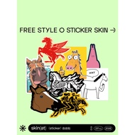 SkinAT Cartoon Like Horse Graffiti Sticker 2026 Year of the Horse Zodiac Sticker Niche Art Horse Lap