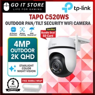 TP-Link Tapo C520WS 4MP 2K QHD Tilt AI Outdoor Home WiFi Network Security Starlight Night Vision Cam