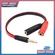  PVC 1 Male to 2 Female 35mm Audio Adapter Cable Splitter for Phone Laptop PC