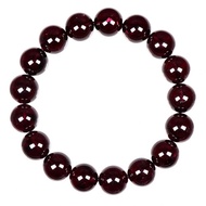【正佳珠寶】石榴石 頂級紫牙烏 11.8-12.3mm 紫牙烏石榴石手珠