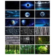 3D Aquarium Fish Tank Wallpaper Background Poster Sticker 3*1.5ft/4*1.5ft (part 2)