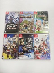 Switch 日版games, 日文遊戲，蛇魔2 ultimate, 創世小玩家2, Spy family, 萊莎的鍊金工房, 三國無雙7 empires , 2020東京奧運