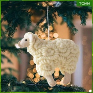 [Wishshopehhh] Sheep Christmas Ornament Christmas Decoration for Wall Bedroom Holiday