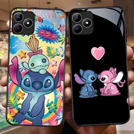 NA-88 Stitch HD Softcase Glossy Glass for Realme C53 C31 C35 GT 6 Narzo N53 50A Prime