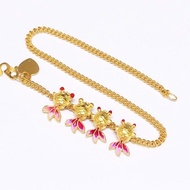 Charm Ikan koi comel Emas999 tulen (kod y)