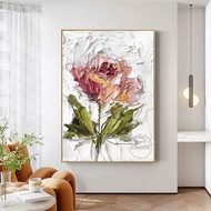 Miojopp Store besar Rose bunga lukisan minyak Panel Set tekstur lukisan akrilik Unframed Artwork mew