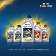 MOBIL SUPER MOTO ENGINE OIL 10W40 20W50 MINYAK HITAM 4T SYNTHETIC TECHNOLOGY 1L ENJIN OIL 0.8L SCOOT