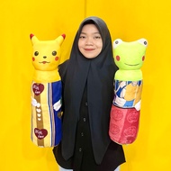 Cute velboa character bolster pillow doll, cute head character bolster pillow doll, ecodollindo