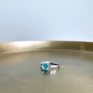 磷灰石 原礦 金工 925銀戒指 raw apatite silver handmade ring
