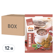 ViVa 萬歲牌 燕麥堅果飲 核桃紅豆  32g  10包  12袋