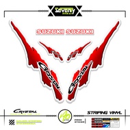 STRIPING SUZUKI CRYSTAL TUNE MOTIF X38 STICKER CRYSTAL TUNE CUSTOM STICKER ORIGINAL CRYSTAL MOTORCYC
