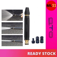 High Pressure Water Jet Nozzle 3 Pattern Plastic Sprayer High Pressure Nozzle Water Gun Muncung Paip