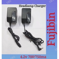 100% ORIGINAL FUJIBIN Head Lamp Charger  4.2V Head light Charger, Waterproof Headlamp Charger
