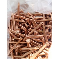 (1/4 KILO) COPPER NAIL SIZE 1; 1 1/2; 2; 2 1/2; 3 INCH | PURE COPPER | PAKO TANSO