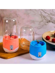 Vaso licuadora portátil con capacidad de 400 ml, mini licuadora de vaso con 4 cuchillas, variedad de colores