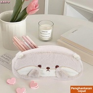 【Fast Ship】EASY0 Pencil , Plush Large Capacity Pen Bag, Portable Otter Penguin Pen Box Student