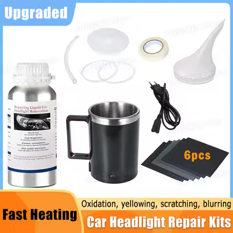 Car Headlight Restoration Kits Liquid Polymer Car Headlight Polishing Scratch Oxidized Yellowing Ren