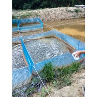 Jaring sangkar Biru bela anak Ikan /Complete Pukat asuhan anak ikan/Kolam Ikan/hapa net