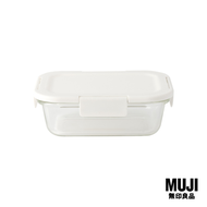 มูจิ กล่องใส่อาหารแก้วฝาล็อก 600ml -MUJI Glass Lunch Box 600ml